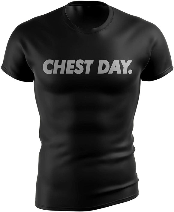 Gym Day Gym for Bodybuilders Motivational Bodybuilding Chest Day black T-Shirt