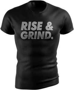 Gym Day Gym for Bodybuilders Motivational Bodybuilding Rise Grind black T-Shirt