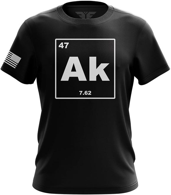 Pro Gun AR15 AK47 Ammosexual American Flag Military Army Mens Ak47 black T-Shirt