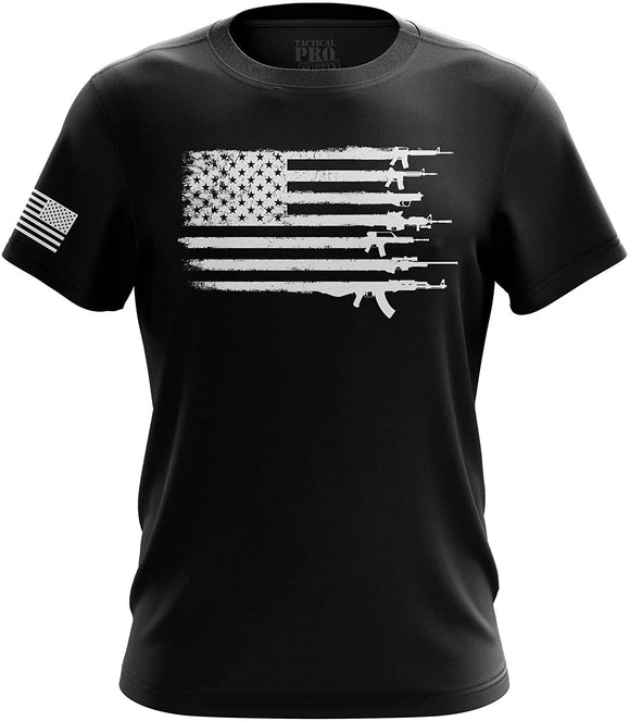 Pro Gun Second Amendment American Flag Don't Tread Mens Arsenal Flag black T-Shirt