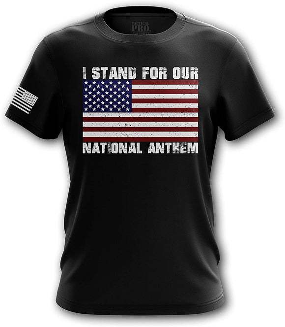 Pro Gun Second Amendment American Flag Don't Tread Mens I Stand black T-Shirt