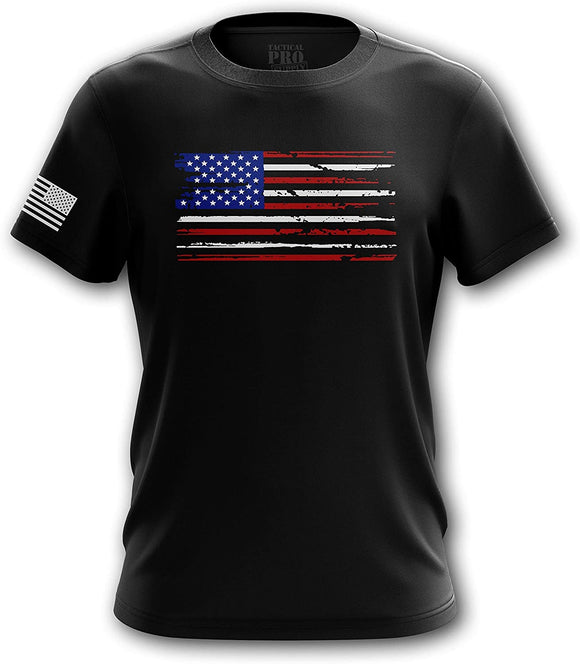 Pro Gun Second Amendment American Flag Don't Tread on Me Mens U.s Flag black T-Shirt